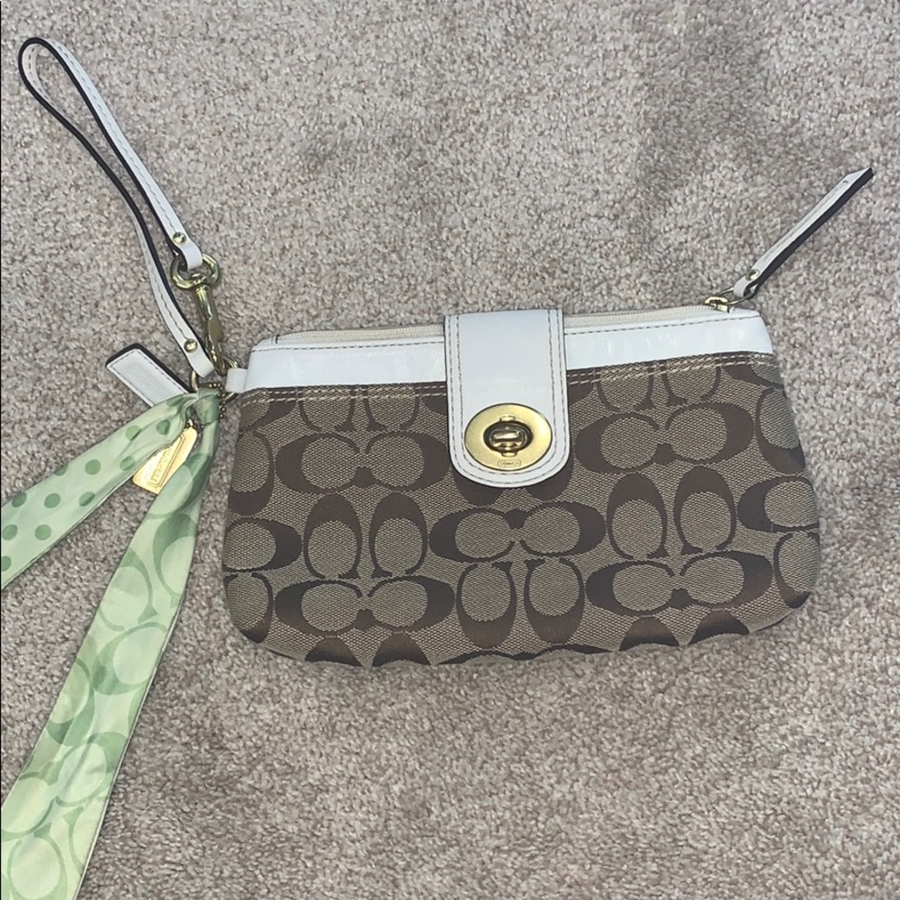 Coach Tan Wristlet